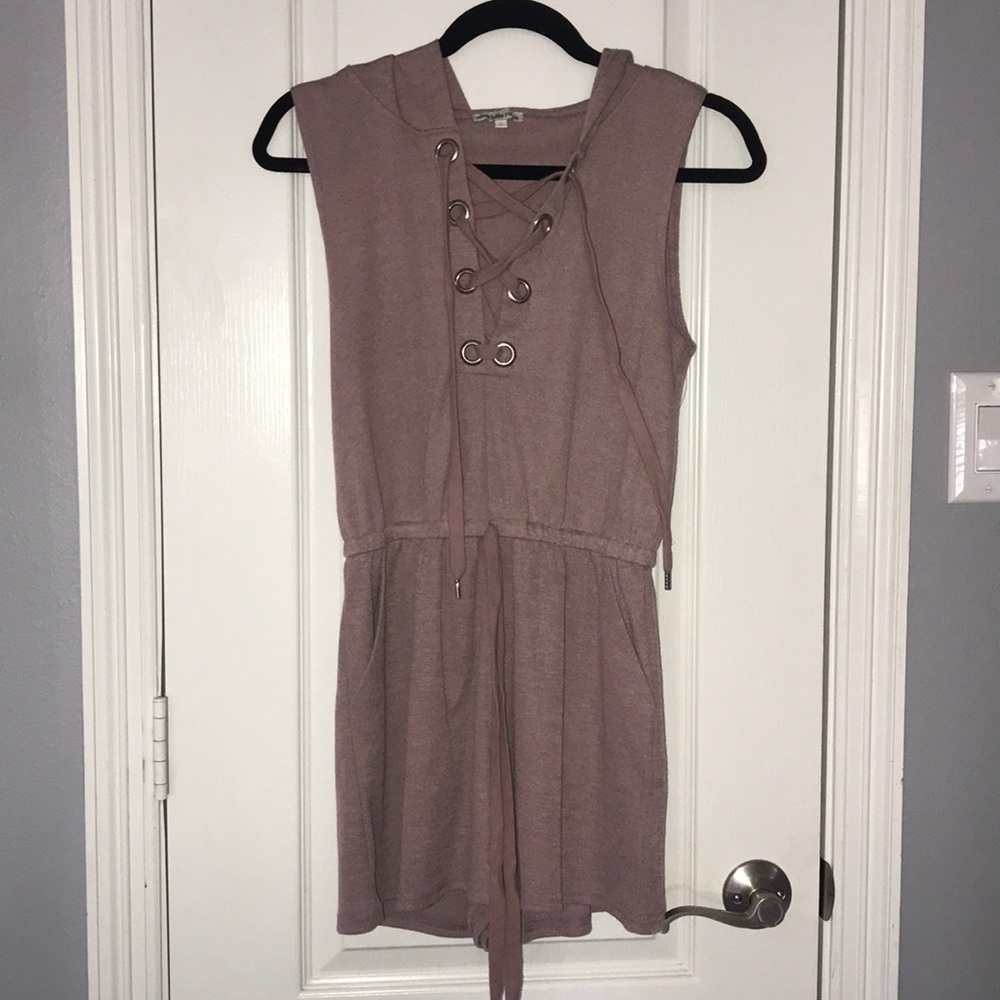 A blush soft romper